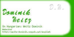 dominik weitz business card